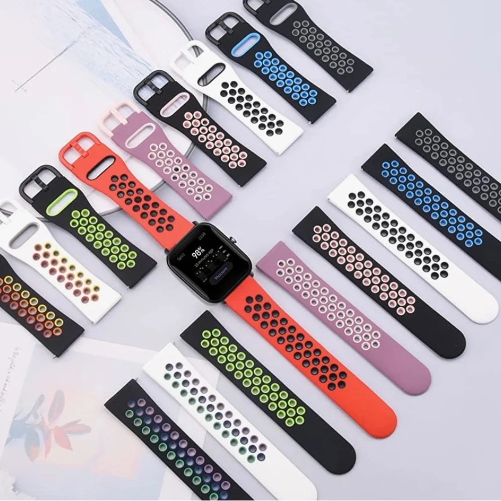 Oumida Silicone Bands for Amazfit GTS 4 Mini/ GTS 4/ GTS 2 Mini/ GTS 2e/
